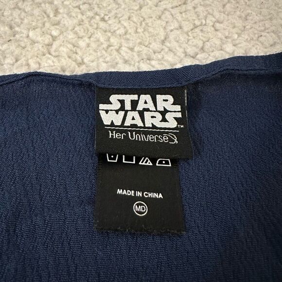 Star Wars | Her Universe Womens Blue Tank Top Size Medium STRAP FLAW - Picture 6 of 12